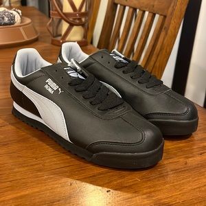 Puma Roma Basic Shoes Sneakers black grey Men’s Size 7.5